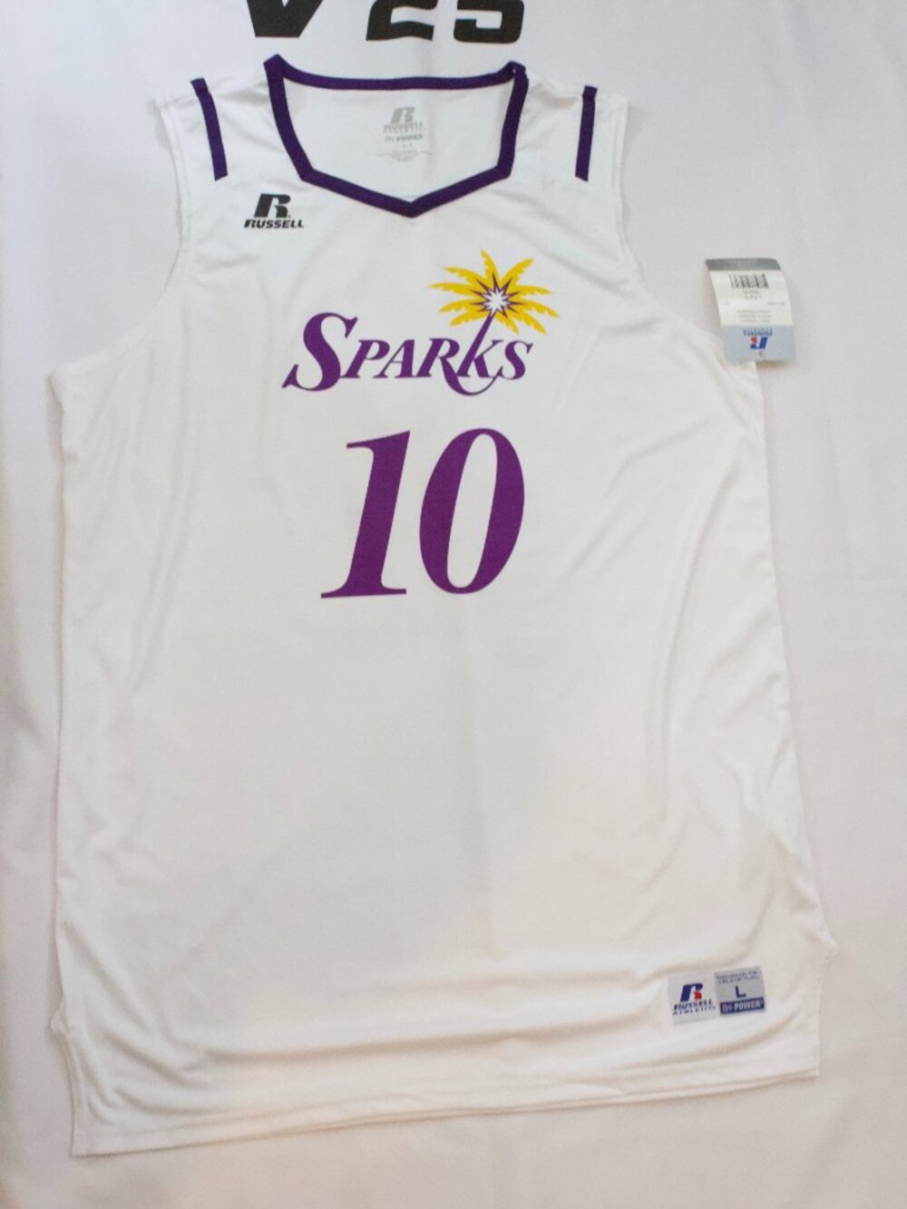 NEW Men's Los Angeles Sparks Kelsey Plum #10 White Jersey Size Large Men's Size